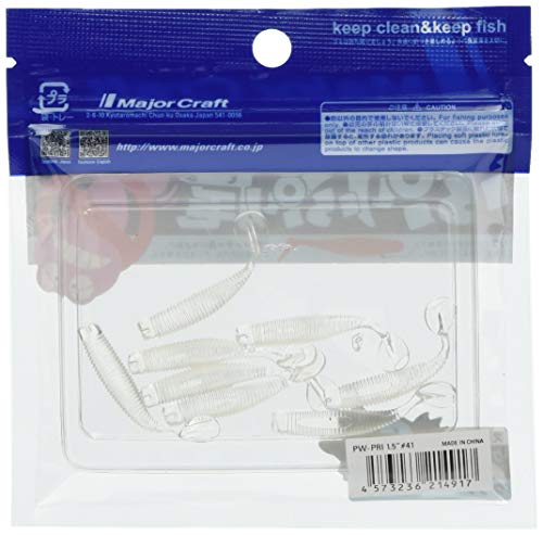 Major Craft Worm, Mackerel, Pretty 1.5, #41, Keimura Clear, S