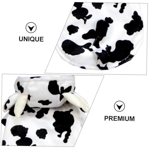 Disfraz para perro pequeño con diseño de vaca 3D miniatura 6