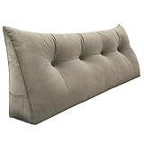 Excelente soporte para la espalda: La almohada grande de soporte se ajusta al diseño ergonómico que proporciona un soporte científico para la espalda y mejora la postura al sentarse. Este triangular Almohada de Lectura proporciona un apoyo cómodo para la cintura, la espalda y el cuello. También puede prevenir y aliviar enfermedades lumbares y cervicales y aliviar el dolor de espalda. Haga que se sienta cómodo leyendo, descansando, viendo televisión en su cama o sofá.