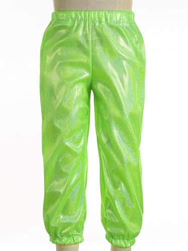 Kids Boys Girls Shiny Metallic Harem Pants Elastic Waistband Jazz Dance Trousers Loose Casual Hippy Sweatpants2