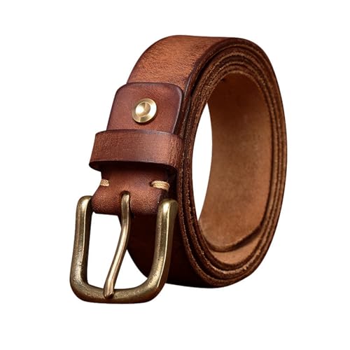 Ceinture en cuir véritable homme fait main de 33 mm de style élégant et durable