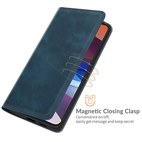 Hualubro Oppo Reno 9 Pro Plus Case Wallet, Pu Leather Magnetic Full Body Shockproof Card Holder Stand Folio Flip Protective Cover For Oppo Reno 9 Pro Plus 5G Phone Case (Blue) #TOP1