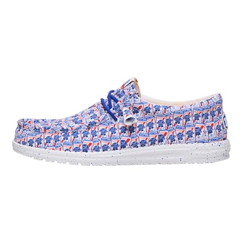 HEYDUDE Wally Pabst Blue Ribbon, Men’s Shoes, Slip-on Loafers, Comfortable & Light-Weight