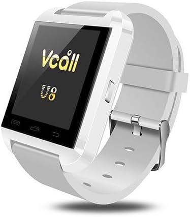 VCALL New U8 Bluetooth Smartwatch Smart Watch Wristwatch Long Battery Life Phone Mate for Samsung Huawei Android Smart Cell Phones - White