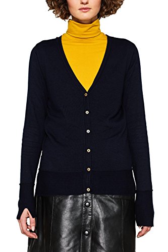 Preisvergleich Produktbild edc by ESPRIT Damen 127CC1I021 Strickjacke, Blau (Navy 400), Small