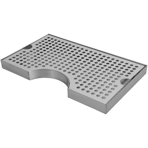TOYANDONA Bac Égouttoir pour Tireuse à Bière en Acier Inoxydable 304 Plateau Récupérateur D'eau et Gouttes, Protection de Table Polyvalente et Solide