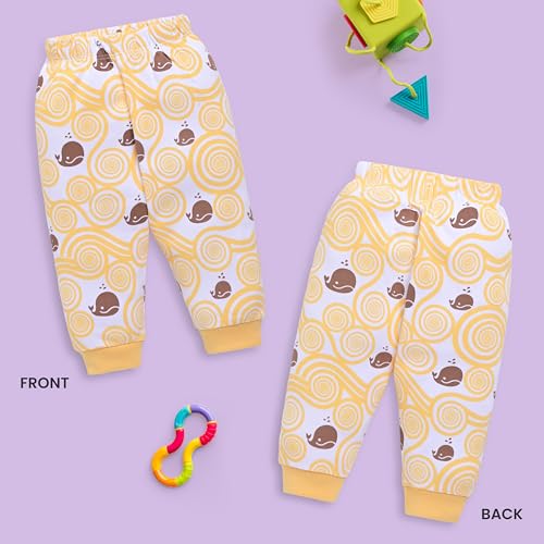 Image of LuvLap Baby Boys & Girls 100% Cotton Pyjama Sets, Pack Of 4