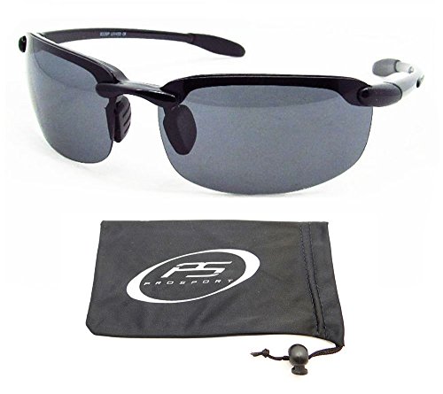 Polarized Sunglasses with prmium TAC Polarized lenses and ultra light rimless frames. Fits Asian Faces. Free Microfiber Cleaning Case Included.