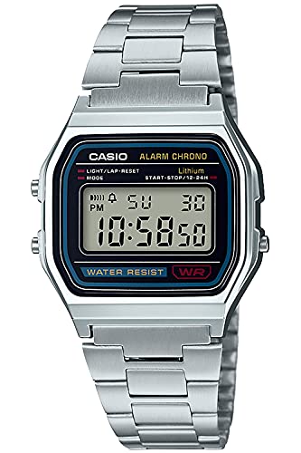 Casio Collection A158WA-1JH Men's Silver Watch | eBay