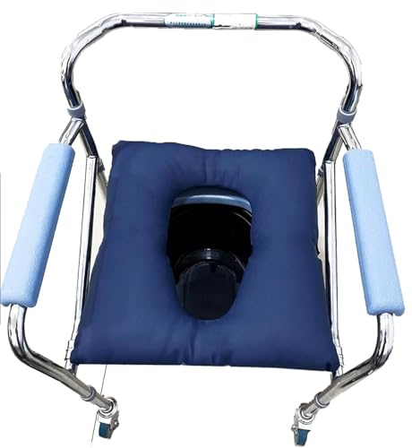 Cojín para Inodoro De Cama para Mayores, Cojin Antiescaras para Silla De Ruedas, Prevención Y Tratamiento De Ulceras por Presión, Asiento Ortopédico para Sillas De Ruedas, Oficina, Hogar A