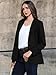 Kelyaa Womens One Button Blazer Casual Open Front Long Sleeve Suit Jackets Business Work Office Blazers with Pockets Black