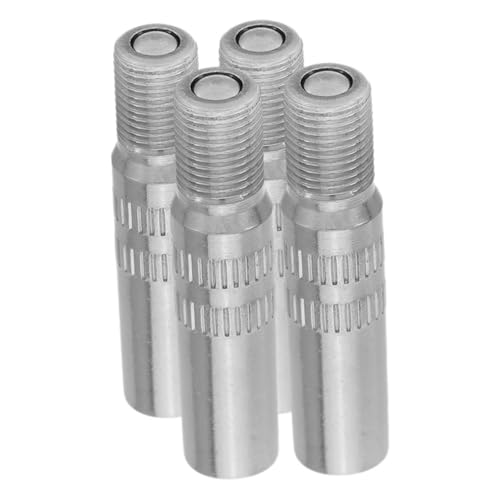 BESPORTBLE 4 Piezas Extensiones de Vástagos de Válvula de Neumático de Cobre Cromado de Instalación Fácil para Coche Motocicleta y Bicicleta Resistente y Hermético