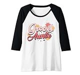 Photo Gallery retro groovy auntie matching family 1° compleanno anni 60 70 maglia con maniche raglan Photo Gallery retro groovy auntie matching family 1° compleanno anni 60 70 maglia con maniche raglan