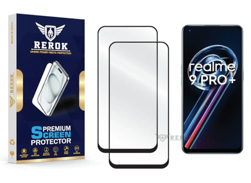 Image of Gorilla Tempered Glass Screen Protector Compatible with Realme 9 Pro Plus [Pack of 2] | Edge-to-Edge, Bubble-Free, Case Friendly, Easy Installation Kit