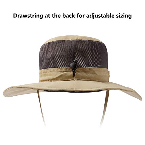 Image of BASSDASH UPF 50+ Sun Fishing Hat Water Resistant with Detachable Neck Flap