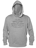 finest prints sorry ladies i'm in the night's watch fancy design felpa con cappuccio da uomo extra large