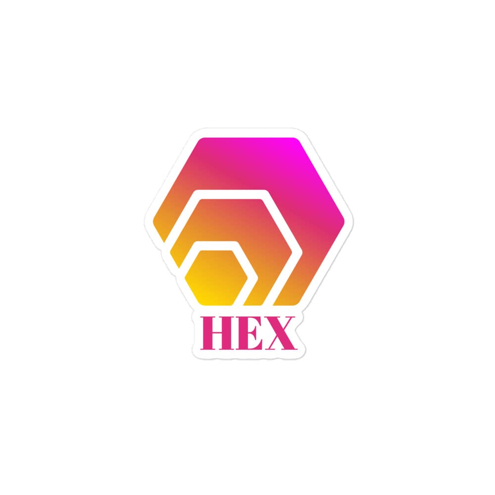 Amazon.com: HEX Logo Stiker Hexican Crypto Bubble-Free Stickers : Generic:  Toys & Games