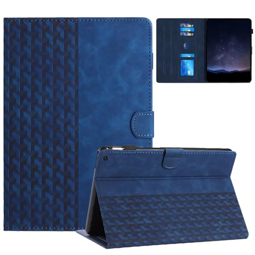Coque Google Pixel Tablet 11 pouces étui en cuir PU bleu avec support