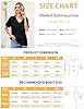 Voqeen Oversized T-Shirts for Women Tops Short Sleeve V Neck Basic Summer Tee Tops Ladies Solid Casual Loose Shirts Black #5