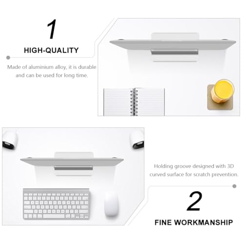 Soporte Vertical Fijo para Laptop ULTECHNOVO Plata miniatura 3