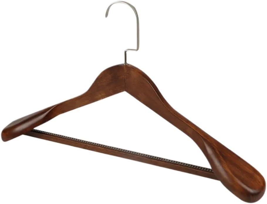 Suit Hangers 1PCS Wide Shoulder Wooden Coat Hangers - Solid Wood Suit Shoulder Hotel Hanger Closet Home(D)