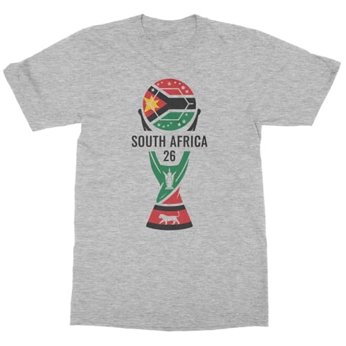 South Africa 26 Trophy Graphic | Soccer Pride Fans Unisex T-Shirt (Ash, 4X-Large)
