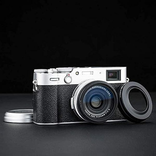 JJC Бленда с переходным кольцом для Fujifilm Fuji X100VI X100V X100 X100 X100S X100T X100F заменяет бленду Fujifilm LH-X100 и переходное кольцо AR-X100 - совместима с