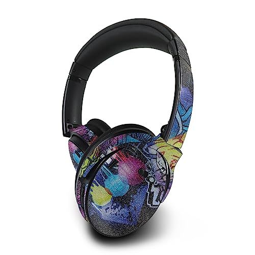 Image of MightySkins Glossy Glitter Skin Compatible with Bose QuietComfort 45 Headphones Midnight Mischief | Protective, Durable High-Gloss Glitter Finish | Easy to Apply