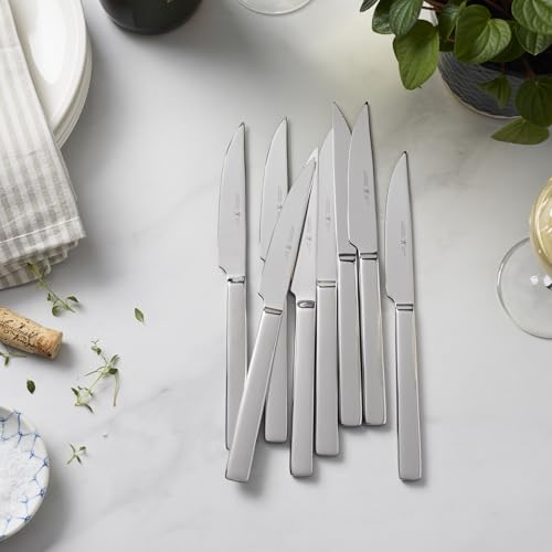 Image of Henckels 8-pc Polished Stainless Steel Serrated Steak Knife Set