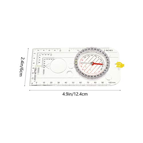 NUOBESTY 3 peças de bússola para orientação, trilhas, bússola, para uso ao ar livre, mochilão, bússo