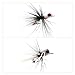 YZD Bass Popper Fly Dry Fly Fishing Flies Kit - Panfish & Bass Fishing Popper Topwater Bait (2-Piece)