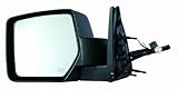 DEPO 334-5420L3EFH Dodge Nitro Driver Side Textured Heated Power Mirror, Black