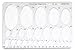 ARTIST'S BEST Plastic Ellipse Template from 2mm to 55mm - ART-SH02E