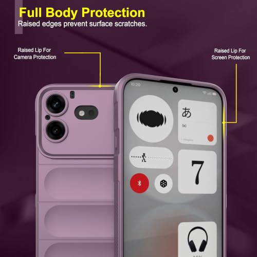 Image of Zapcase Back Case Cover for Nothing Phone (4b) | Compatible for Nothing Phone (4b) Back Cover | Liquid Silicon Magic Case with Camera Protection | Lavender