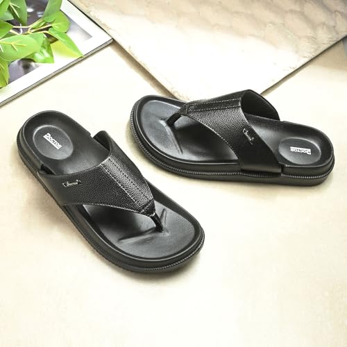 Image of DOCTOR HEALTH SUPER SOFT Men's Orthopedic Slippers | Anti-Skid Comfort Footwear for Heel Pain & Everyday Wear | Lightweight PU Sole Flip-Flops for Men