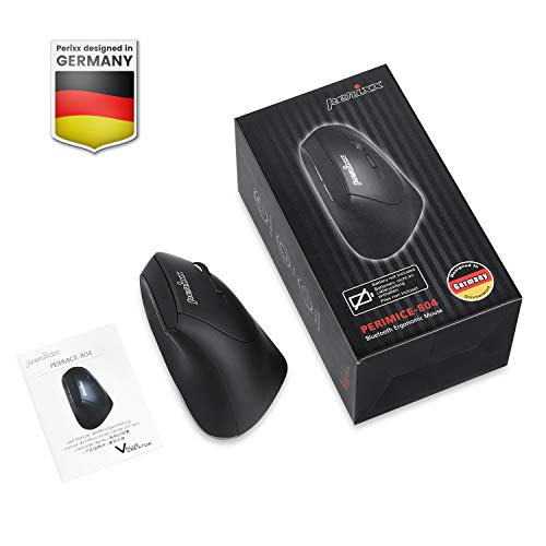 Ratón ergonómico Bluetooth inalámbrico Perixx PERIMICE-804 PC Windows Android diestros negro 7