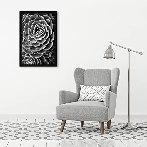 Americanflat 22x34 Poster Frame with Polished Plexiglass - Black Picture Frame - Wide Photo Frames Made of Engineered Wood for Vertical or Horizontal Wall Display - Epic Collection - Black