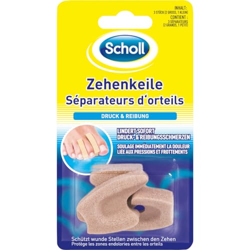 Scholl Druckschutz Schaum-Pflaster Fußpflege, 9 Stück - Weiches Pflaster gegen Druckstellen und Hühneraugen, sofortige Schmerzlinderung, langanhaltender Schutz, dermatologisch getestet, wasserfest