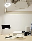 【Flexibler Schwanenhals und stabile Basis】 Biegbares und drehbares Schwanenhalsdesign für richtige Beleuchtungshöhe, Lichtwinkel und gleichmäßigeres Licht.