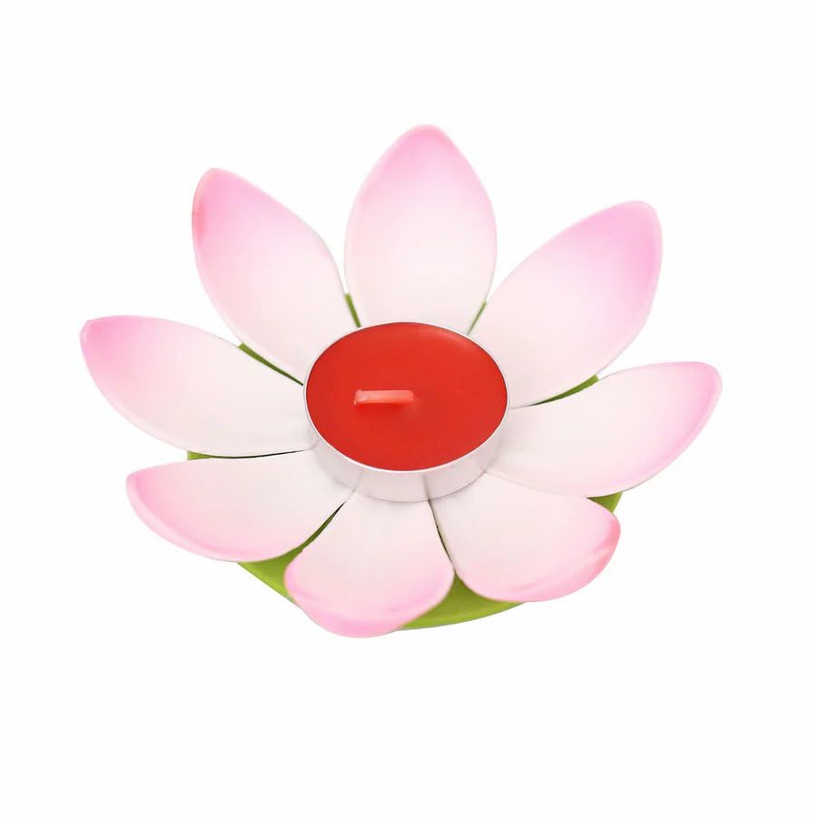 Balsa Circle 10 Assorted 5 in Colorful Lotus Flower Tealight Floating Candles Wedding Party Events Reception Decorations Supplies