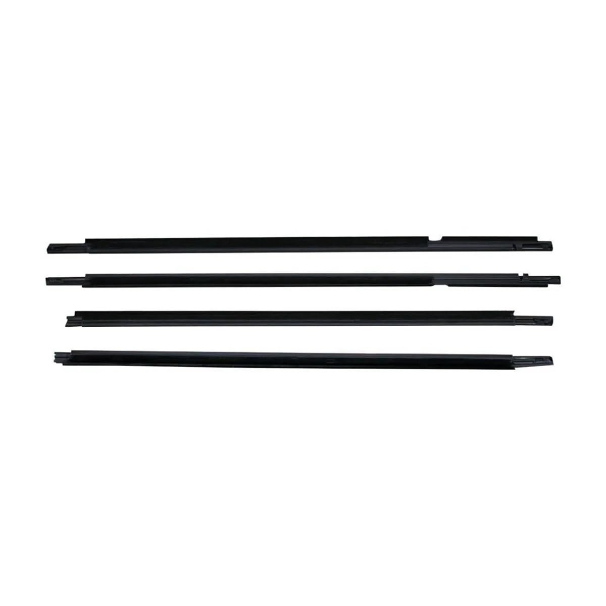 Syxlsjw Chrome Sealing Strip 4Pcs Car Outer Door Windows Rubber Weatherstrip Sealing Strip For Toyota For Corolla Altis 4 Sedan Zze121 Zze122 2003-2008(Chrome)