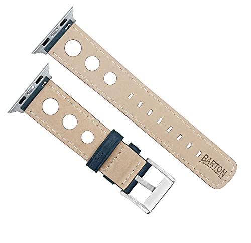 Image of BARTON WATCH BANDS - Horween Leather Watch Bands Compatible with Apple Watch Models - 1, 2, 3, 4, 5, 6, 7, 8, 9, 10, SE, Ultra & Ultra 2