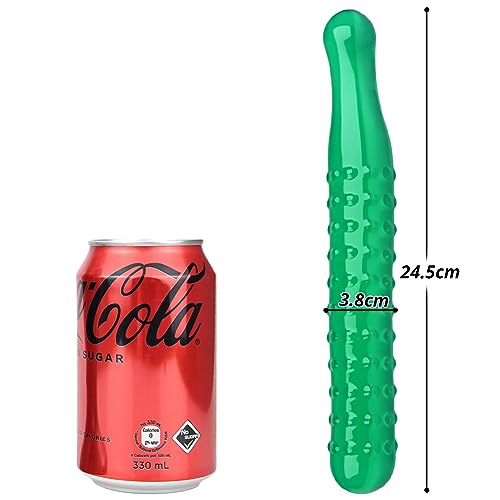 Roluck 24.5cm Realistischer Dildo,TPE Gurkendildo mit strukturierten Pellets Adult Toys Vaginal G-Punkt Anal Play für Männer Frauen Paare Anfänger – Bild 5