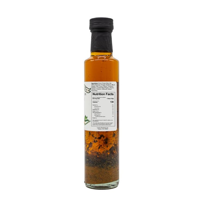 Image of Lesley Elizabeth Extra Virgin Olive Oil with Thai Curry, 8.5 fl oz - Flavorful Curry-Infused EVOO for Stir-Fries, Noodle Bowls, Seafood, Roasting, Marinades & Everyday Cooking - All-Natural, Plant-Based Ingredients
