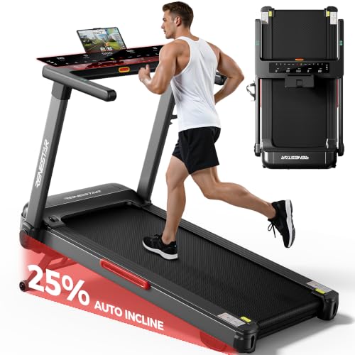 Home Treadmill with 25% Incline Touchscreen & Bluetooth