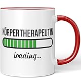 JUNIWORDS Tasse, Körpertherapeutin loading, Rot (6203856)