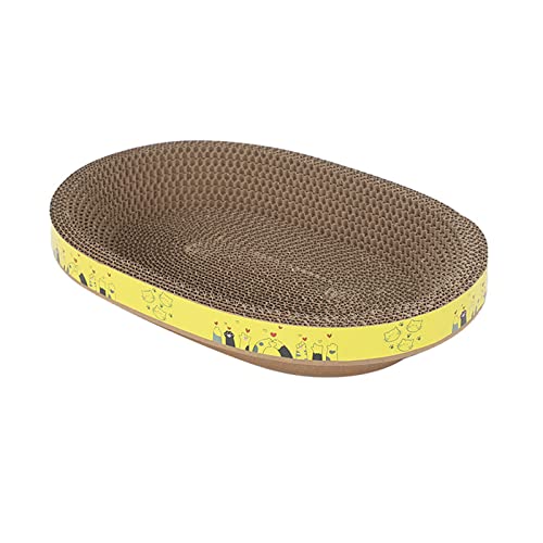 Woedpez Griffoir pour chat en carton ondulé - Lit à griffer pour chat - Canapé pour chat d'intérieur - Tapis en carton pour chat d'intérieur - Protection pour meubles