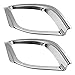 2 Pcs Chrome Plated ABS Rear Bumper Fog Light Lamp Cover Trim Fit for Toyota Highlander 2014 2015 2016 2017 2018