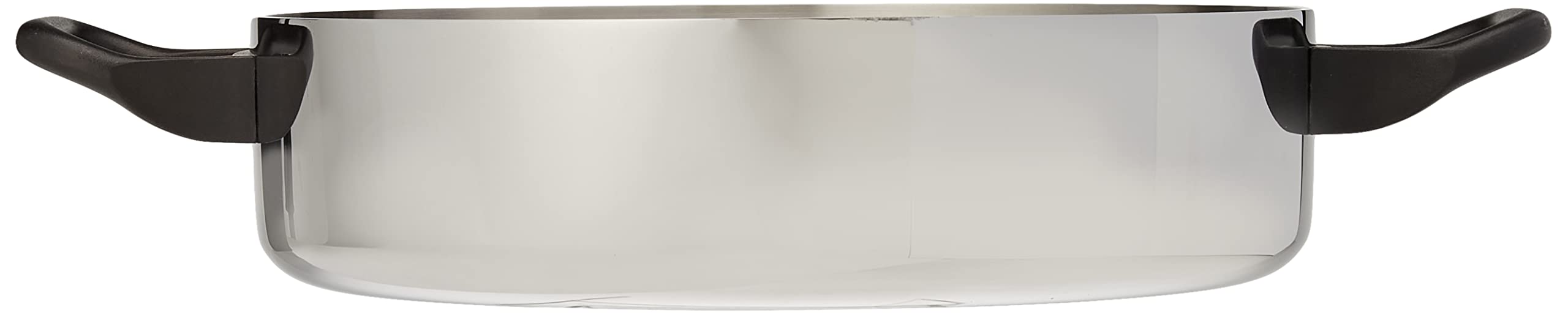 Alessi La Cintura Di Orione 24 cm Low Casserole with Two Handles in 18/10 Stainless Steel