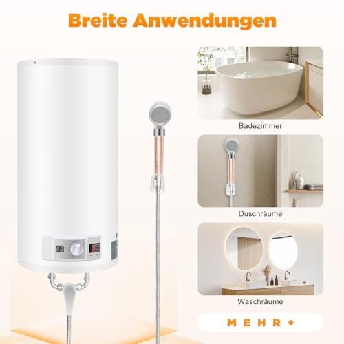 Serbatoio Elettrico Da 2000 W, Scaldabagno Elettrico, Scaldabagno, 80 L, Scaldabagno Per Cucine, Parrucchieri, Bagno - 6